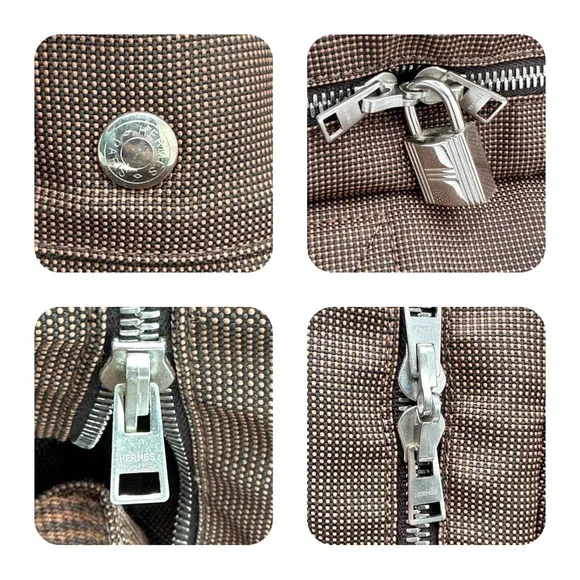 Hermes Fourre Tout Tote Toile MM with Padlock and  keys - Picture 14 of 16